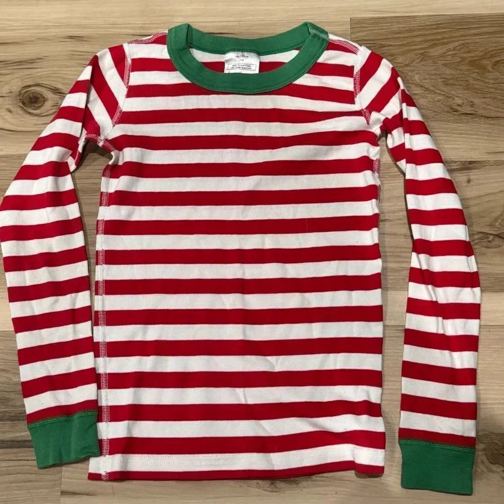Hanna Andersson Striped Pajama Sleep Top Kids 8